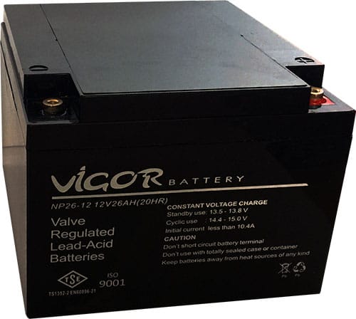 Vigor 12V 26Ah Kuru Akü